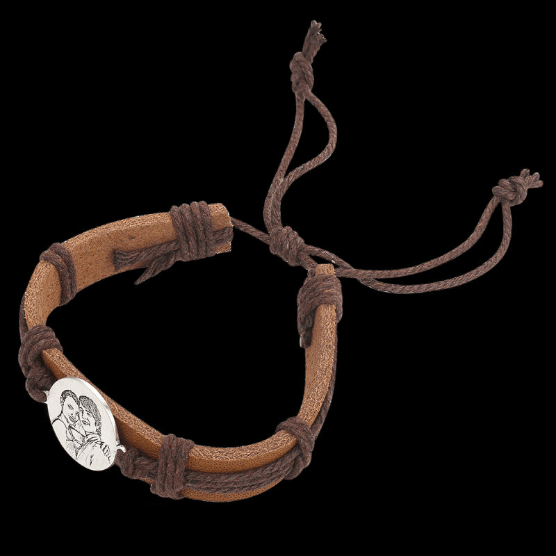Bracelet en cuir "Zénon"